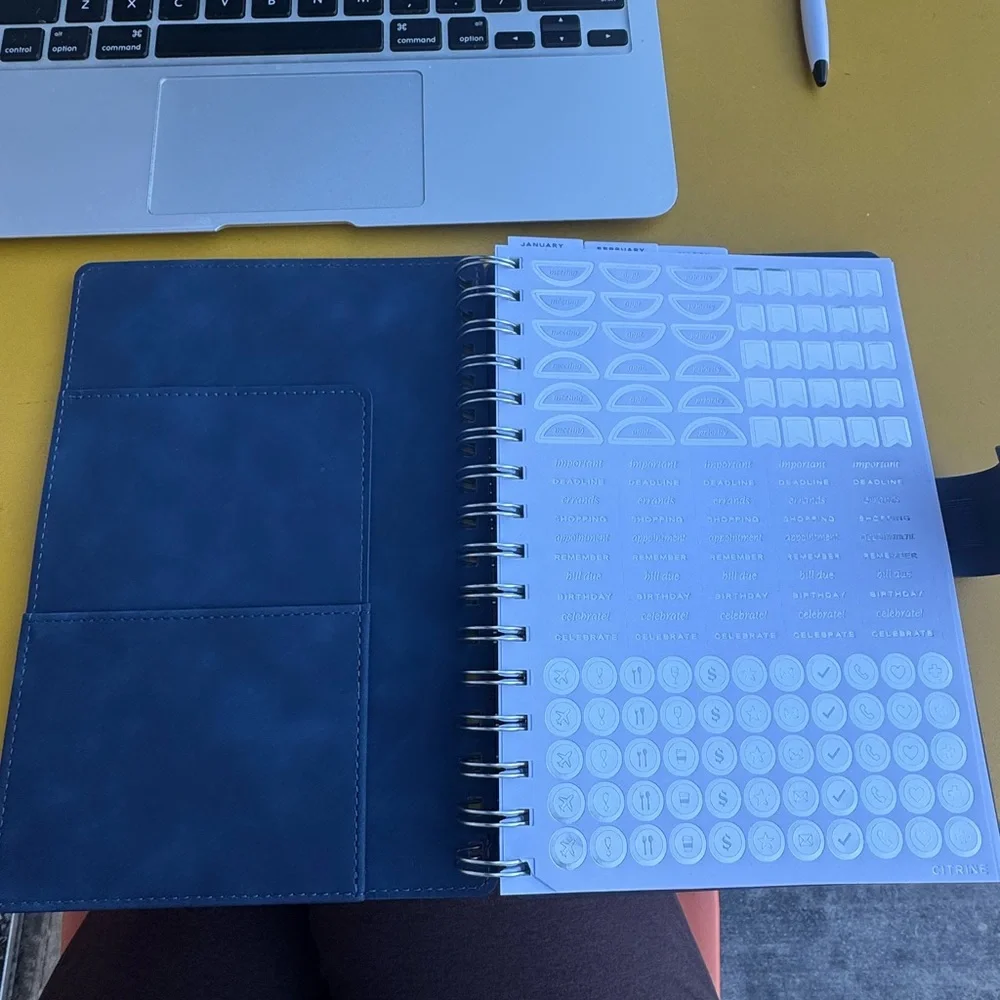 Blue Spiral Home Office Planner